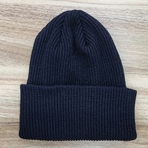 한스모자 슬림핏 니트 골지 롱비니 네온 형광 남녀공용 무지