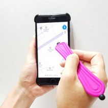 오토바이 밴드형 터치펜 고정 터치 밴드 라이더 휴대폰 손목 펜 자전거 전동킥보드 배달대행 용품, 블랙(1P)