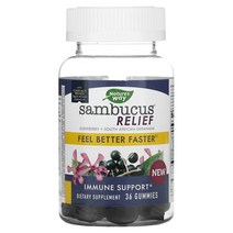 Natures Way 네이쳐스웨이 Sambucus 구미젤리 36개