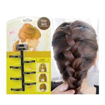 디스코 머리 땋기 가이드 블랙 브라운 혼자서 여신 웨이브 여아머리핀