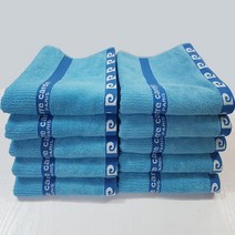 피에르가르뎅 30수 골지 여름수건 10장세트, 파랑10장