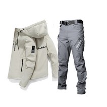 낚시 방한복 고어텍스 동계 방한 낚시복 겨울 캐주얼 솔리드 셔츠 방수 자켓 바지 세트 야외 스포츠 의류 태양 보호 봄 여름, [06] Asian size 4XL, [11] 102