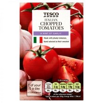 영국 Tesco Chopped Tomato Garlic Olive Oil 테스코 츕드 토마토 갈릭 올리브 오일 13.7oz(390g) 10팩