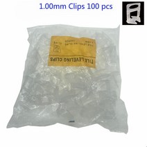 타일 기계 화장실 벽 공사장 인테리어 최고의 전문 타일 레벨링 시스템 1/1.5 /2 /2.5/3 MM 흰색 클립, 01 1.00mm Clips 100 pcs
