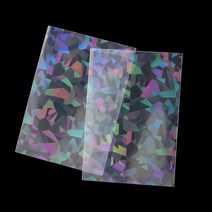 포카 포토카드 탑로더꾸미기 홀로그램 슬리브_레인보우 자개 별 사쿠라 하트, 자개50개