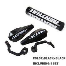 범용 핸드 가드 바이크 오토바이 프로텍터 25cm 폼 핸들 바 패드 세트 KTM 혼다 호환 야마하 EXC CRF 비포장 도로용 인듀로, [03] Black Black A