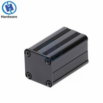블랙 알루미늄 인클로저 케이스 DIY 압출 전자 프로젝트 상자 40x25x25mm 전원 공급 장치, 한개옵션0