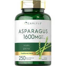 Carlyle 칼라일 아스파라거스 1600mg 250캡슐, 250정, 1팩
