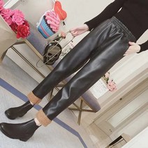 L.ONLIN SHOP여성 가죽바지 기모안감바지 라이더 팬츠 가을 겨울 봄 여자조거팬츠 여자와이드팬츠 바지