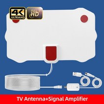 위성안테나 공중파안테나 uhd안테나 3000 마일 8K 디지털 DVB-T2 TV 안테나 축구 무료 프로그램 라이브 실, 08 White Signal Package