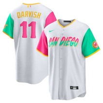 [해외] 나이키 저지 유니폼 MLB 다르빗슈 유 샌디에이고 파드리스 2022 시티 커넥트 플레이어 저지 화이트 887081