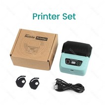 택배송장프린터 송장 프린터 스마트 미니 휴대용 블루투스 영수증 58mm 2inch 무선 열전 사 빌 메이커 슈퍼마켓 현금 티켓 기계 pc, 그린 프린터, 04 Green, 04 Green