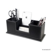 BUyuS오거나이저 모던스타일 펜슬 정리함 다용도굿딜 브이숍, 블랙