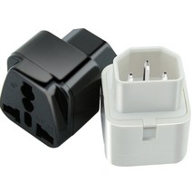 범용 IEC320 UPS PDU C14 전원 콘센트 변환 커넥터 컴퓨터 데스크탑 확장 소켓 어댑터 플매트 카펫 러그 블랙 화이트 10A CE, [01] WD320 plug, [02] Black