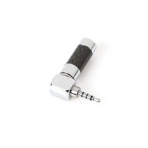 로듐도금 ㄱ자형 2.5mm 2.5 4극 단자 2.5 4극 플러그, oc 블랙카본, oc 본상품선택