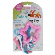 애견장난감 헬로도기 러버 실타래 1P 색상랜덤, 20개