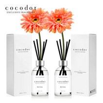 코코도르 화이트라벨 디퓨저 200ml X 2개 + 거베라 조화 2P, 002_거베라/리빙코랄X2, 03_W/프렌치라벤더X2