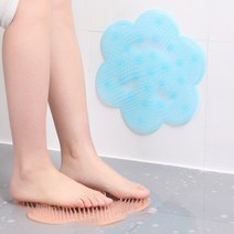 실리콘 풋 브러쉬 발각질 세척매트 발브러쉬, 단품