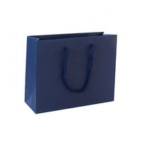 엠보 쇼핑백 50장(블루.리본끈)