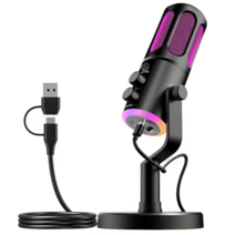 Gaayou SU8 RGB USB 콘덴서 게이밍 마이크