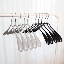 씨인크 논슬립 어깨뿔방지 옷걸이, 블랙, 10개