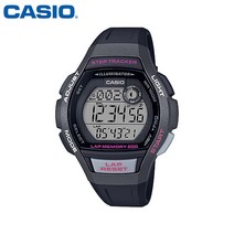 카시오 시계 LWS-2000H-1A 여성용 우레탄밴드 랩타임