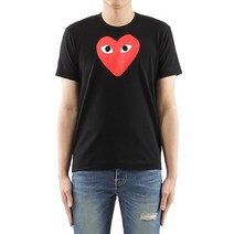 [꼼데가르송] (P1T112 01) 남성 빅 레드하트 반팔 티셔츠 20SS