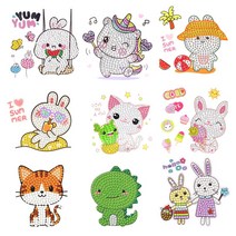 어린이 보석 십자수 카네이션 비즈 큐빅 만들기 세트 재료 diy, 1개, 41_마카롱