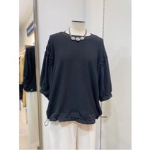 막스카라 W몰 막스카라 소매 셔링 포인트 7부 블라우스 M22QWB456MEB1