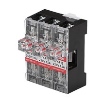 휴즈홀더 250V 15A 3P Ø6X30mm 휴즈용 110V~220V HY-F15-3A