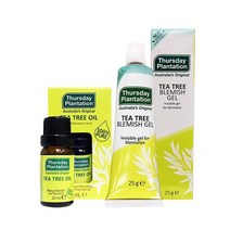 써스데이플랜테이션 (Thursday Plantation) 집중케어 2종세트 (오일10ml+젤25g), 티트리오일 25ml + 블레미쉬젤 2