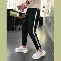 사이드 와이드라인 세미핏 츄리닝 트랙팬츠 집콕트랜드 내추럴터치 꾸안꾸
