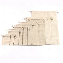 린넨 무지 주머니 면 파우치 친환경 포켓 커피 편백 방향제 향기 천연비누 포장 조리개 30x40cm