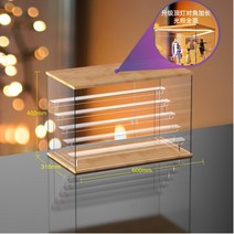 원목열장 진대 피규어보관함 피규어 진열장 소형 led장식장 피규어 진열장 레고수납장 인테리어장식장 피규어장 선반 진열장 낮은장식장, 헤드라이트 6층에는 72명을 수용할 수 있다