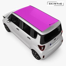 KIA 레이 루프스킨 데칼스티커, 옵션선택, 화이트유광