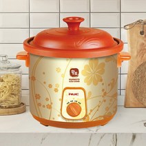 엔유씨 황토 세라믹 내열 용기 슬로우쿠커 3.5L 온도조절 갈비찜 수육 삼계탕 전기찜기