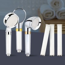 항균헤드필터 샤워헤드 필터샤워기 고급 샤워수전 핸드비데 욕실헤드 절수 미세살수판 수압상승 항균효과 염소 녹물 중금속 미세플라스틱 불순물제거 정수 연수 샤워기, 차차80_T W S 필터 3P