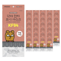 카카오프렌즈 닥터 한지 브이 마스크 프로도 대형 KF94, 50개, 1개입