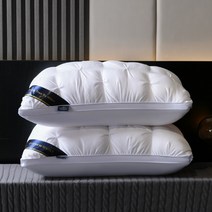 1+1 힐튼 5성급 호텔 베개 항균 항진드기 꺼짐없는 수면용 2개 묶음 3종 높이 배게, 화이트(1+1)1200g