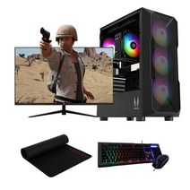 배틀그라운드 오버워치 피파4 롤 게이밍 조립 PC 컴퓨터 데스크탑 인텔 16GB RTX2060 바로사용, 06. 12세대 에디션, 3. 27인치 세트
