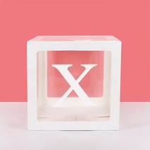 촬영박스10 개/몫 A-Z 웨딩 생일 파티 장식 베이비 샤워 풍선 아이 상자, 28 1pcs X Box