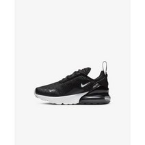 나이키 키즈 에어맥스 270 블랙 경량 폼쿠션 에어포켓 우븐 통풍 Air Max 270 Little Kids