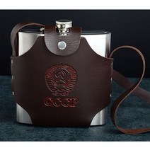 휴대용 위스키 힙 플라스크 알코올 주류 4 8 18 38 48 64 88 108 128 178 oz 위스키 하이드로 플라스크 with pu 벨트 케이스 남성 선물 세트 개인화, 48온스 짧은
