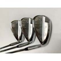 RomaRoRay SX 제로 웨지 실버 골프 클럽 48/50/52/54/56/58/60 스틸/그라파이트 샤프트 헤드 커버 포함, 48 52 56 Degrees