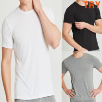 런닝샵 트라이 학생 교복면티 학생흰티 남녀공요 무지 기본라운트티셔츠 흰색 3매입 검정 회색 2매입 반팔면티 85부터 120사이즈