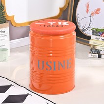 포차의자 원통 깡통 의자 드럼통 포차 풋 스툴 철제, 오렌지색 휴대용 대형 높이 47 없음