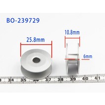 공업용오버록 컴퓨터자수기계 핸드미싱239729 ALUMINNIUM BOBBIN FOR GC6-7 6-5 재봉틀 자수기 2 시간 보, 한개옵션0