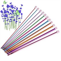 뜨개질 바늘 실 손 수공구 11 개/대 크로셰 후크 세트 모듬 색상 인도 아프간 알루미늄 도구 키트 양모, [01] as