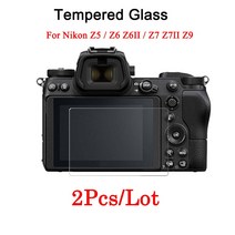 2PCS 니콘 Z5 / Z6 Z6II Z7 Z7II Z9 9H 2.5D 카메라 LCD 화면 보호기에 대 한 명확한 강화 유리 Anti-scratch Protective Film, For Nikon Z5