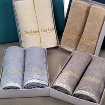 기라로쉬 30수 VIP 190g 호텔 수건 답례품 설선물 기념품 칠순 돌 창립기념 오픈기념 근로자의날 동호회 만원선물 자수 나염 제작 인쇄 타월 타올세트 2매, 아이보리세트
